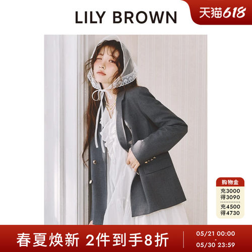 LILYBROWN双排扣正肩西装外套