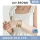 合金手镯LWGA242328 百搭拉丝复古宽版 LILY BROWN春夏款