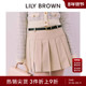 LILY BROWN春夏款 学院风高腰附腰带百褶半身裙LWFP251041