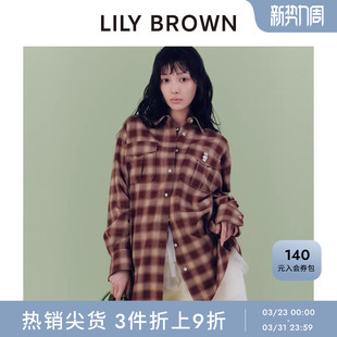 LWFB254044 BEAR蝴蝶结领结宽松衬衫 LILY BROWN秋冬款
