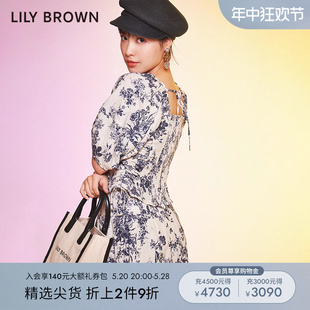 LILY BROWN春夏款 单肩斜挎两用帆布拼接包袋LWGB222302