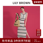 MARY LILY BROWN2025秋冬新品 QUANT小香风吊带连衣裙LWNO254014