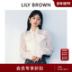 LILY LWFT261030 雪纺衬衫 BROWN2026早春新品 甜美蝴蝶结系带长袖