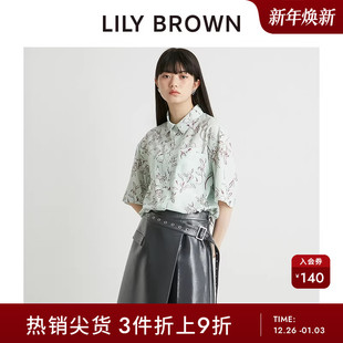 腰带百搭短裙裤 甜酷PU皮个性 LWFP242116 BROWN春夏款 LILY
