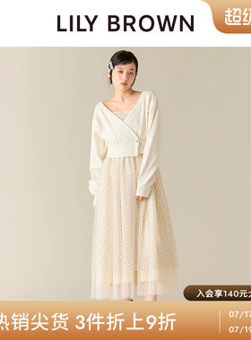 LILYBROWN开衫薄纱连衣裙套装