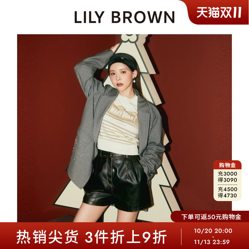 LILY BROWN秋冬款 CANDY钻饰气质翻领西装外套LWFJ245803