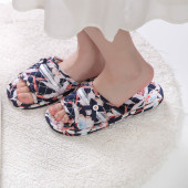 防滑颗粒棉布艺家居用男女室内静音木地板软底拖鞋 2026款 青年四季