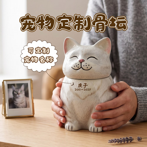 美短猫专属纪念罐｜手绘陶瓷定制