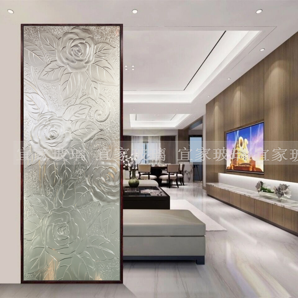 艺术玻璃高档雕刻彩光好厂家直销