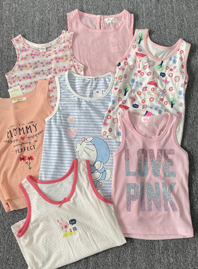 外单女童背心夏款纯棉吊带夏季薄款小背心D6302