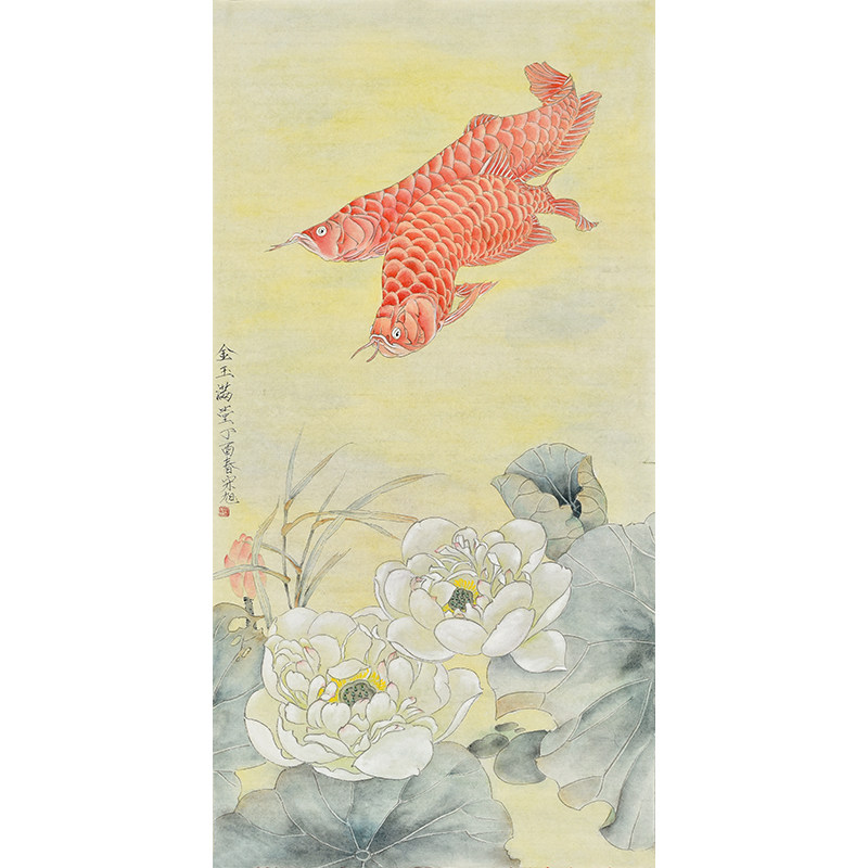 收藏推荐鲁迅美院国画名家原创作品纯手绘工笔花鸟画名人字画原稿