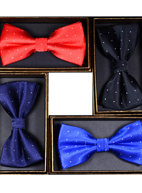 领结男士蝴蝶结衣领装饰jk女纯色黑色深蓝色深紫色学院风演员演出