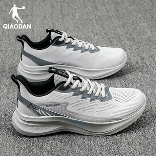 新款 冬季 软底减震跑步鞋 子正品 乔丹运动鞋 青少年轻便休闲跑鞋 男鞋