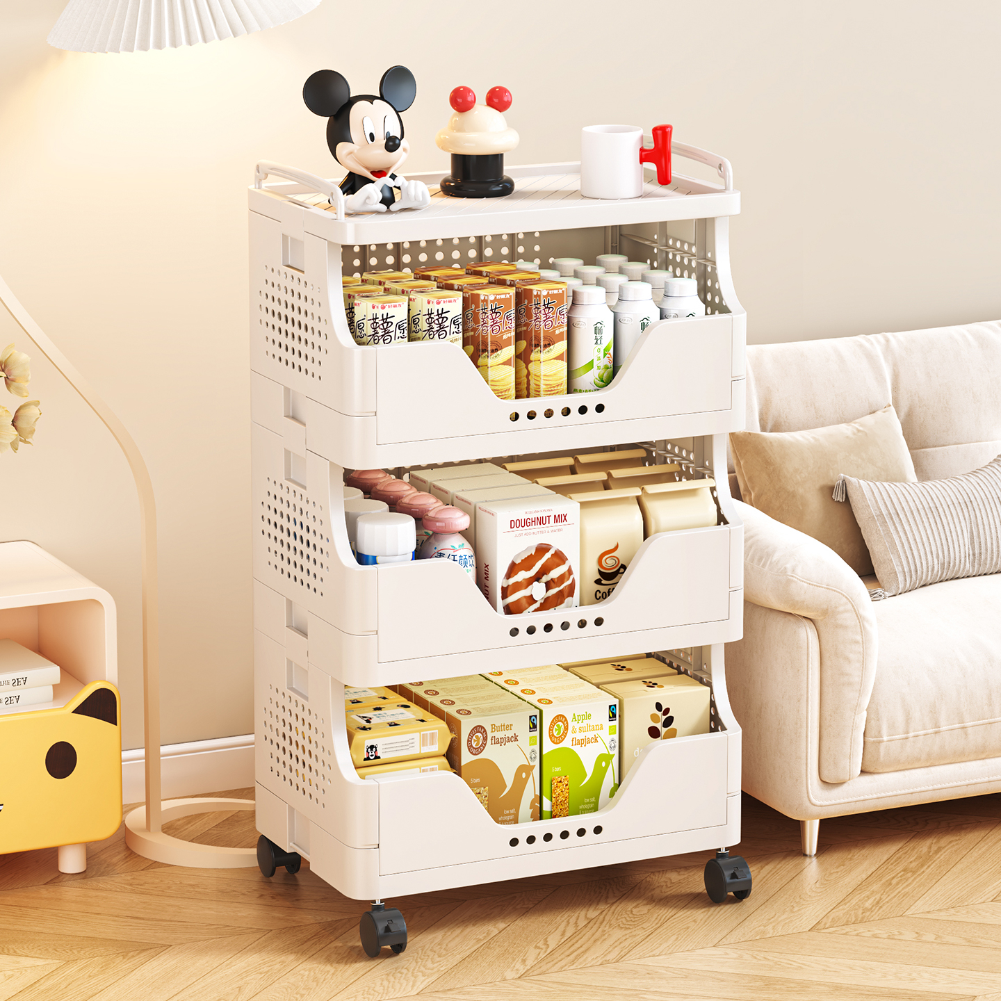 零食置物架多层大容量