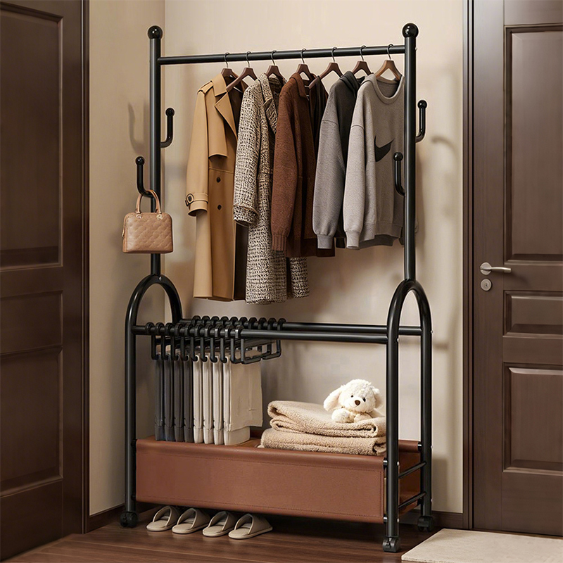 【衣裤一体】衣帽架落地家用室内