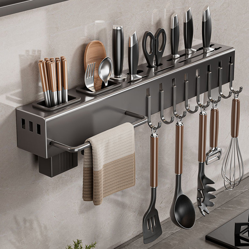 明星推荐】免打孔厨房刀具置物架