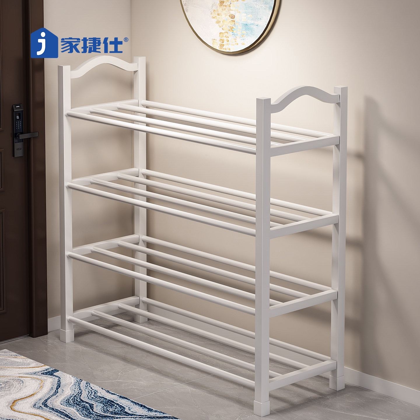 【国家补贴15%】简易鞋架入户门图片