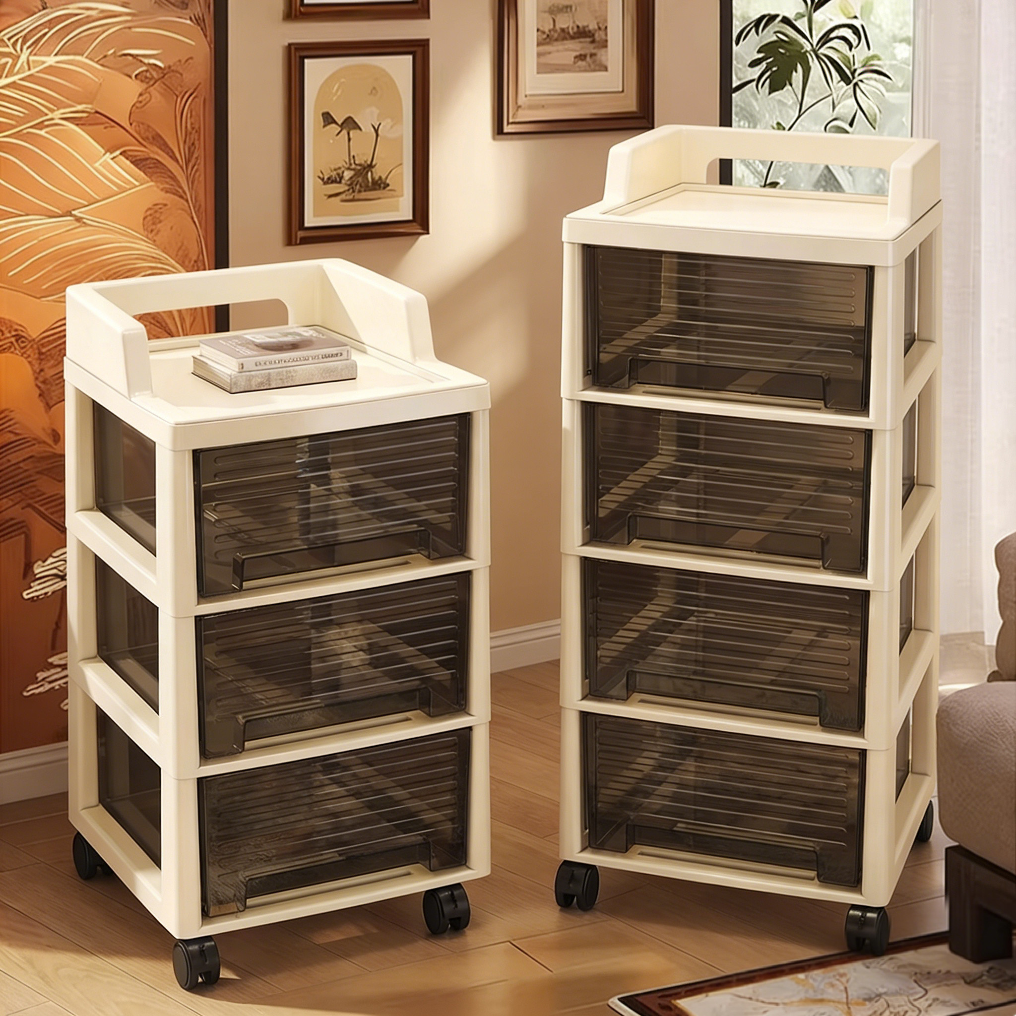 抽屉式收纳柜落地家用可移动储物柜客厅多层桌下玩具零食置物柜,收纳整理,收纳柜,淘宝优惠券,粉丝福利购,淘宝优惠卷