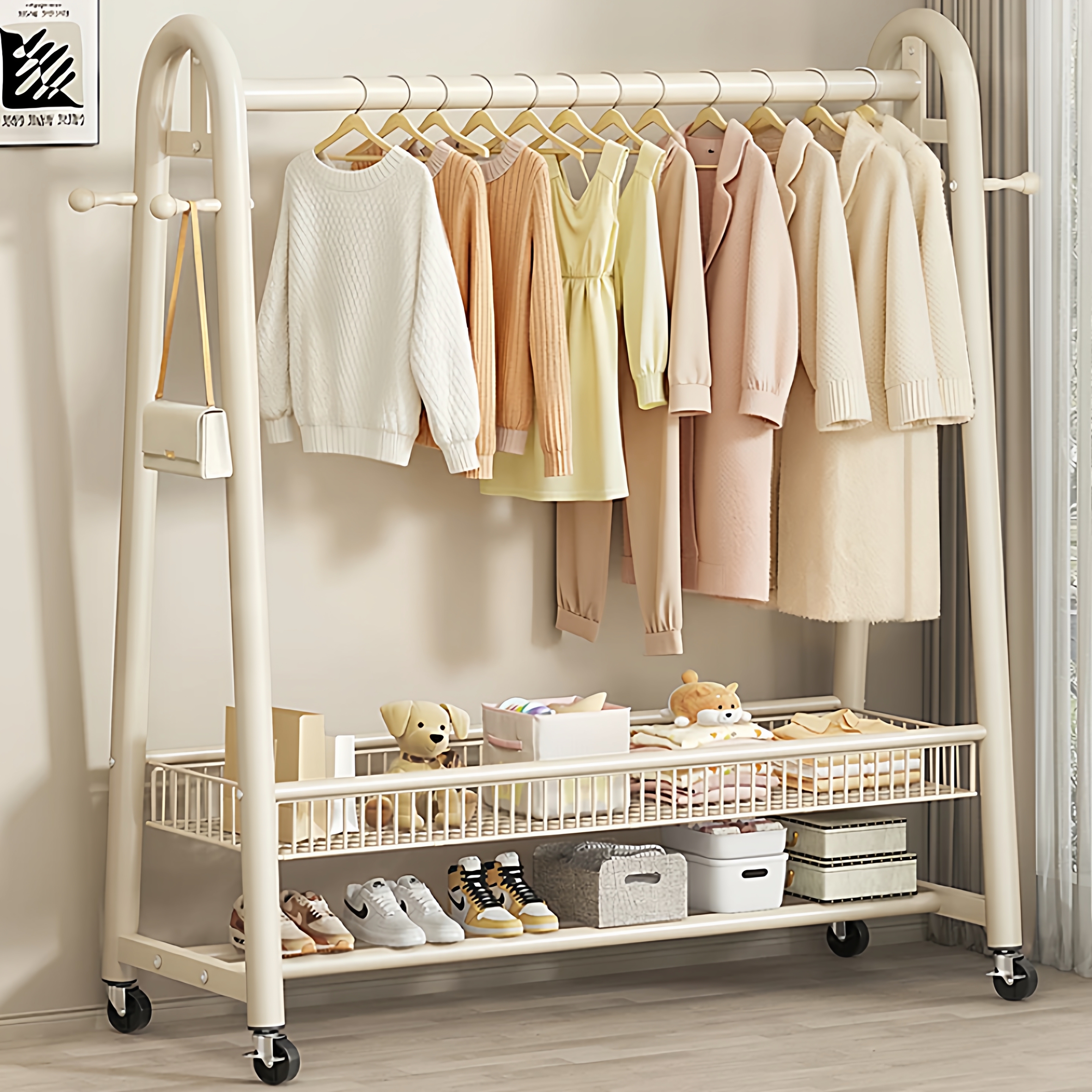 【国家补贴15%】落地衣帽架家用