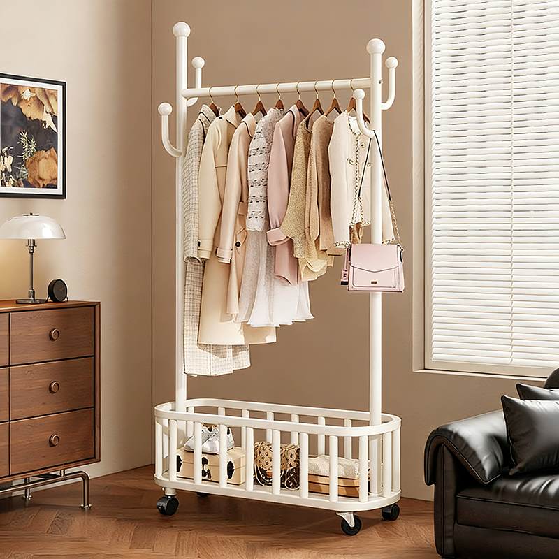 【国补立减15%】奶油白衣架落地