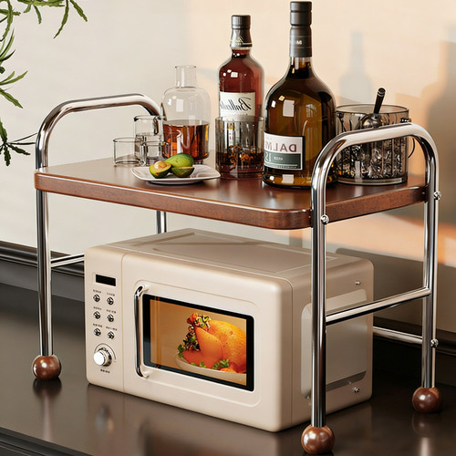 【热销爆款】中古风微波炉置物架
