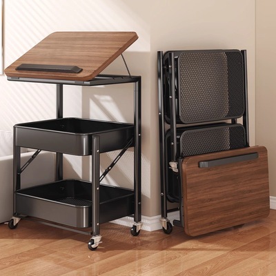 【懒人必备】可移动茶几小推车！