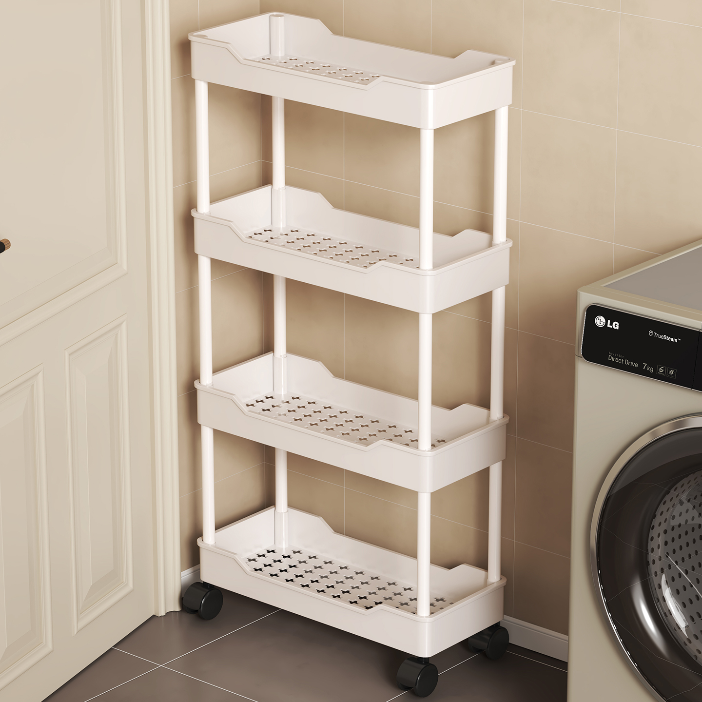 超省空间！浴室夹缝置物架