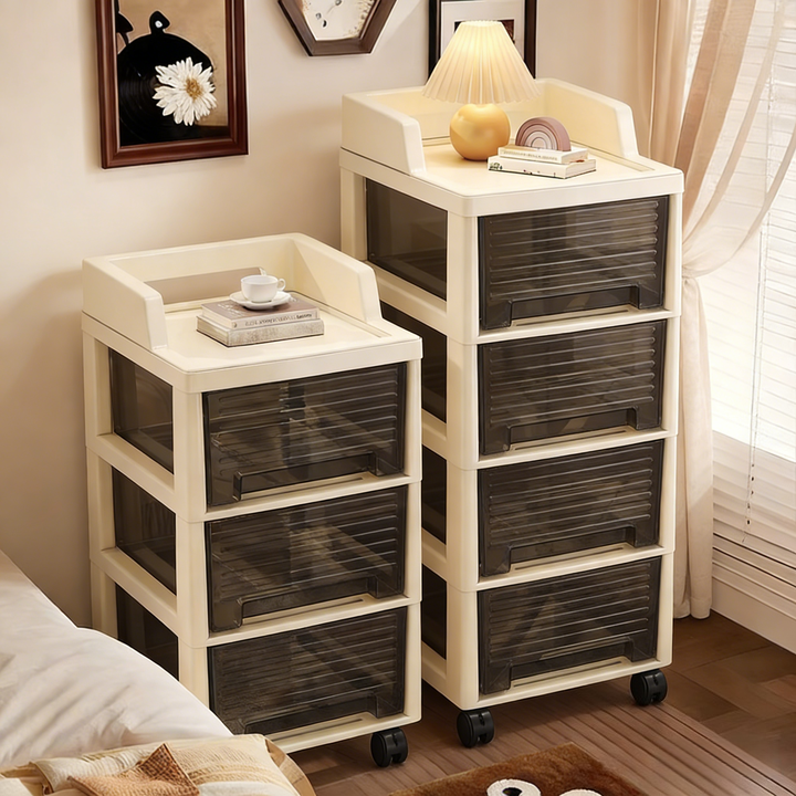 抽屉式收纳柜落地家用客厅零食玩具小推车收纳架卧室可移动床头柜,收纳整理,收纳柜,淘宝优惠券,粉丝福利购,淘宝优惠卷