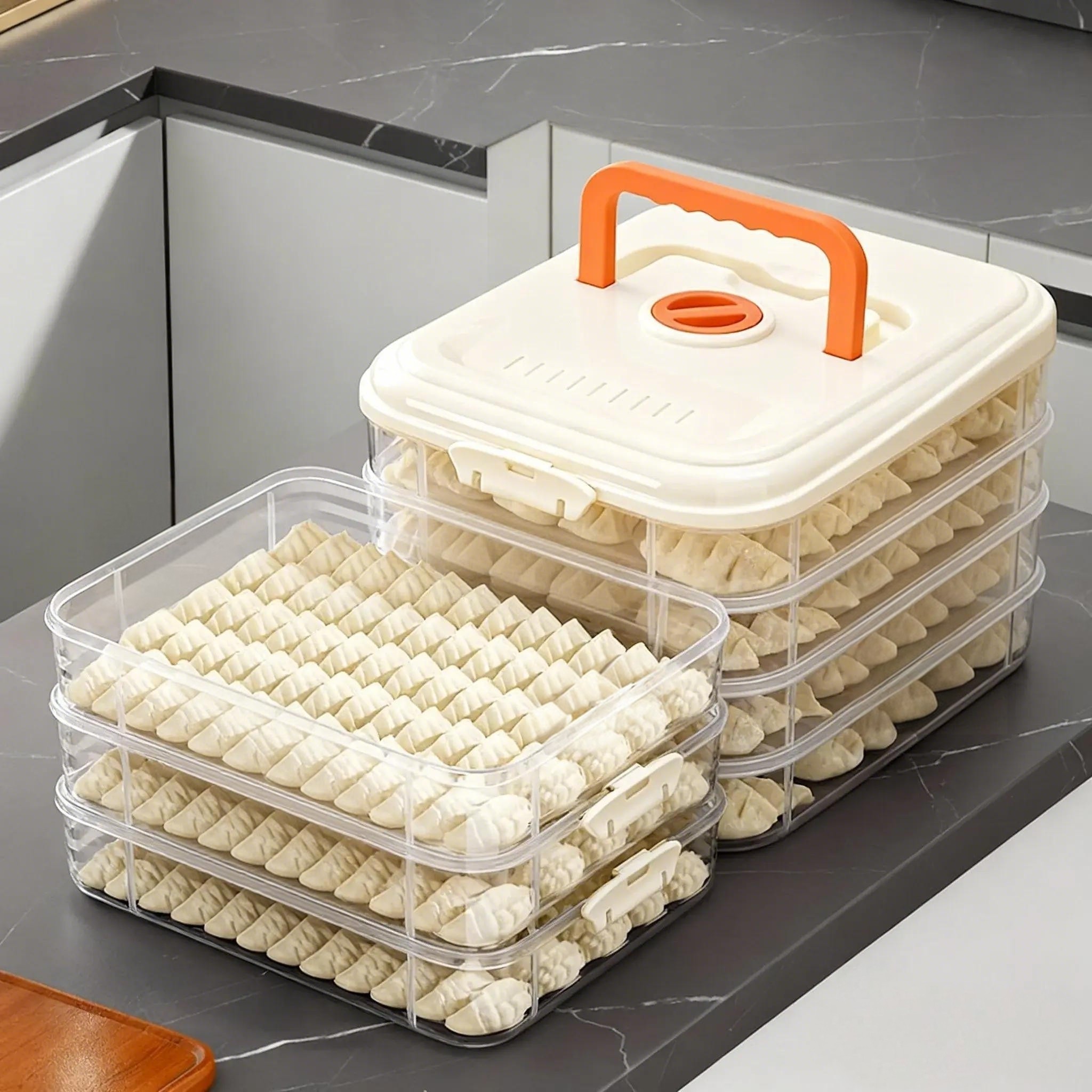 饺子盒食品级冷冻专用密封保鲜盒水饺混沌速冻家用厨房冰箱收纳盒,收纳整理,食物收纳盒,淘宝优惠券,粉丝福利购,淘宝优惠卷