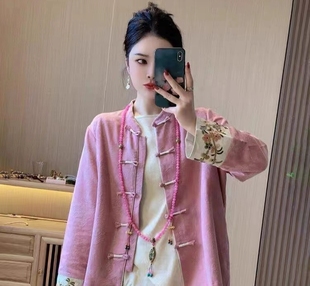 背背链唐装 国风新中式 斜挎链流苏挂件女项链复古文艺汉服旗袍配饰