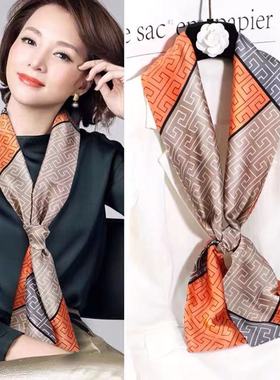 丝巾聚酯纤维女生百搭