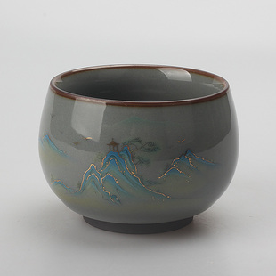 便宜处理180ml官窑主人杯大号单杯功夫茶具茶杯碗主人杯茶盏复古