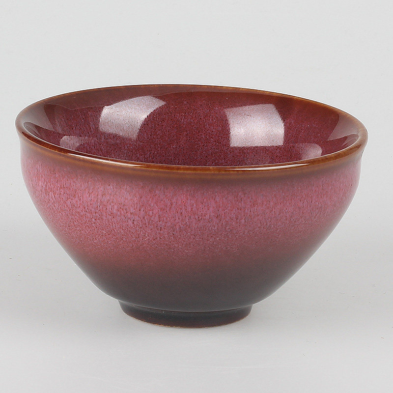 窑变陶瓷茶碗高端陶瓷品名杯办公家用建盏主人杯个人单杯功夫茶具