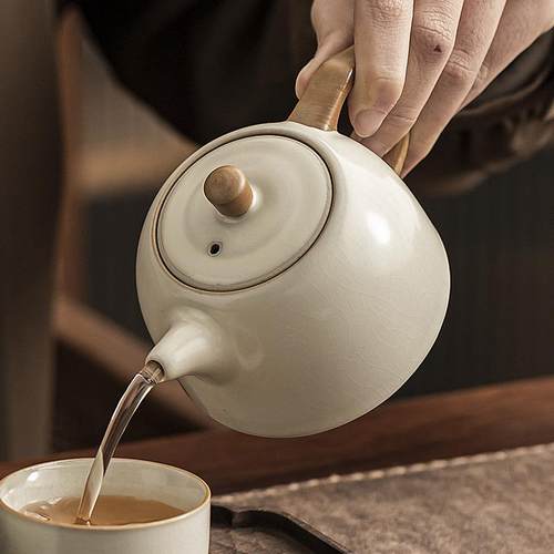 库存处理汝窑开片茶壶单壶泡茶