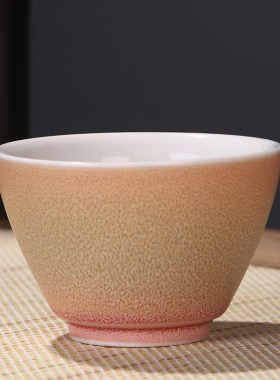 漂亮单杯茶碗茶杯茶盏便宜卖功夫茶具主人杯中式复古陶瓷粗陶家用