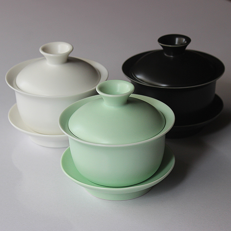 素雅纯色单个180ml库存处理盖碗