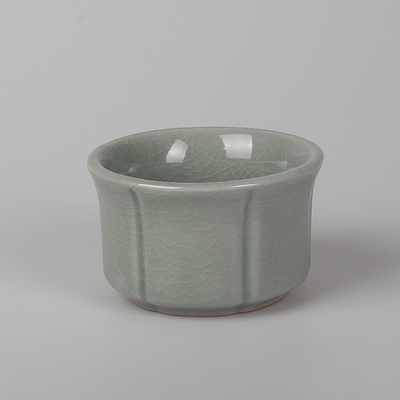诚美真简约复古青瓷茶杯品茗杯
