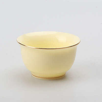 库存价30ml描金好瓷土羊脂玉茶杯茶碗功夫茶具创意中式品茗杯单杯