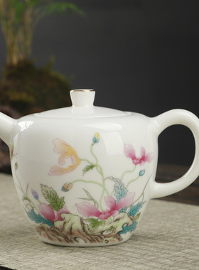 200ml漂亮高白陶瓷精品清新茶壶