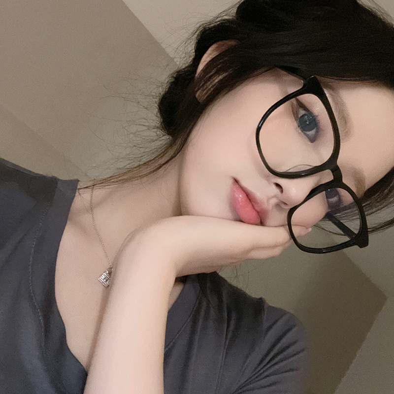 大框素颜神器眼镜近视女可配有度数韩版潮ins风眼镜框大脸显瘦男