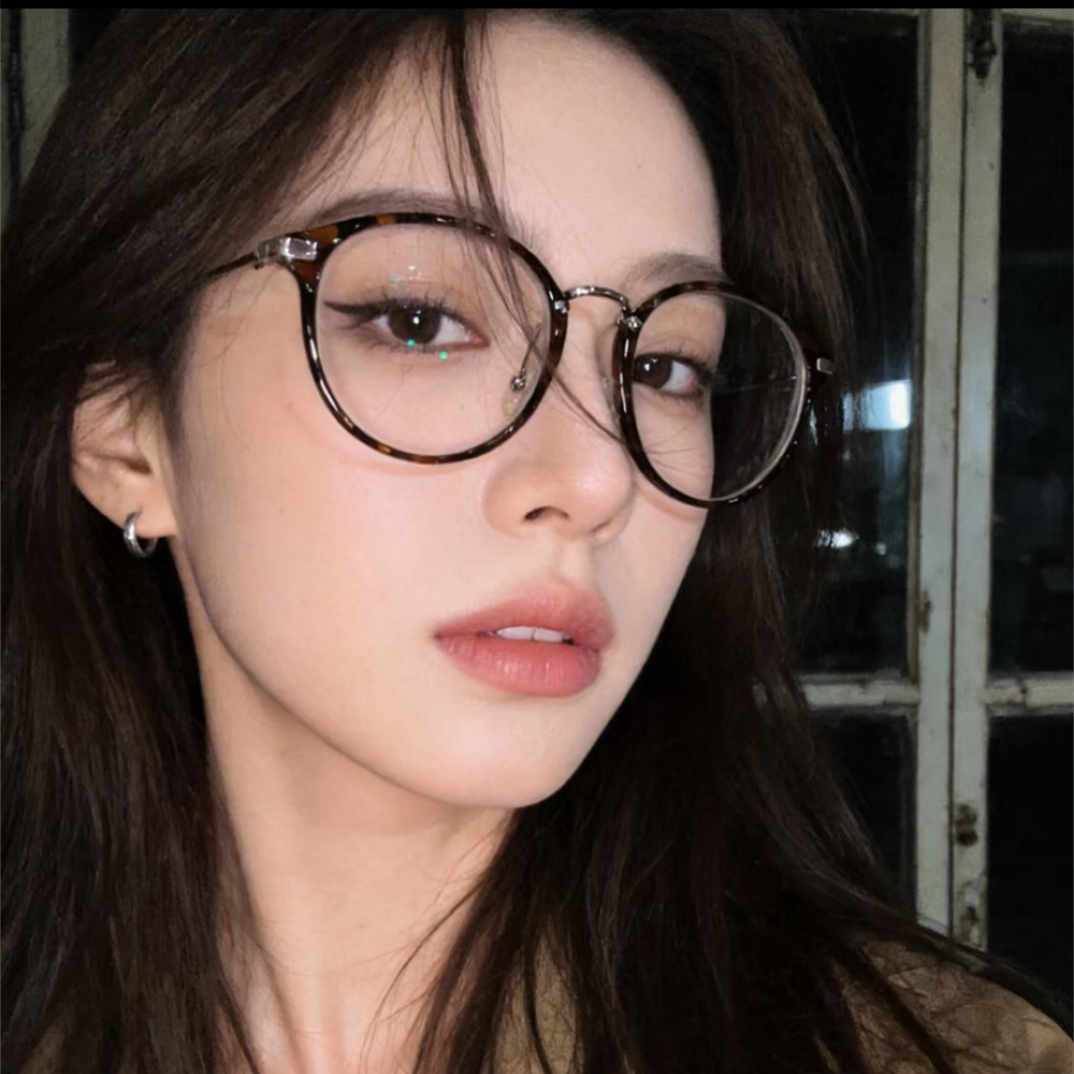 超轻韩系豹纹眼镜近视女可配有度数高级感方圆脸素颜眼睛框架显瘦