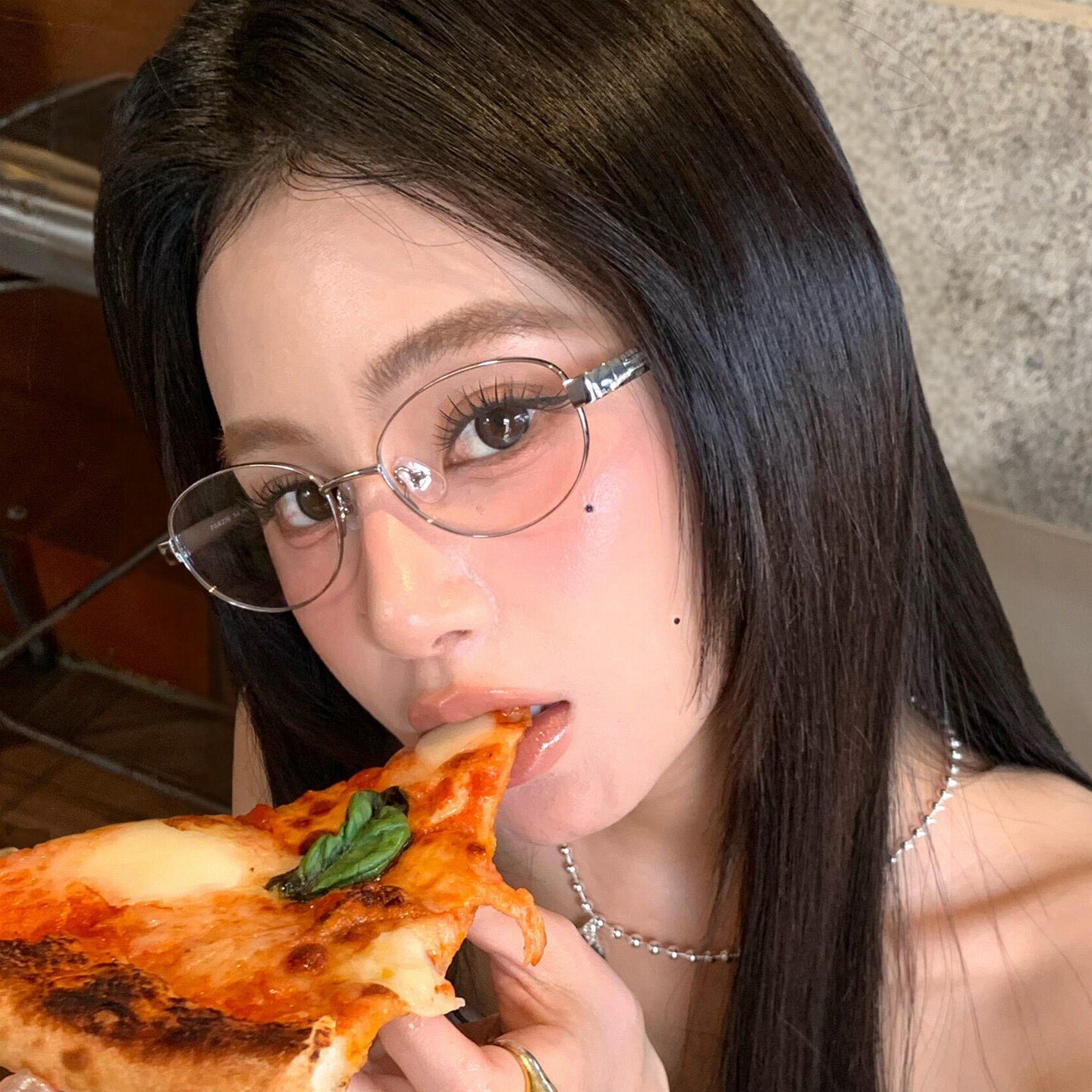 韩系老钱风金丝眼镜女近视可配度数高智感书呆子素颜眼睛框镜架男