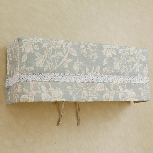 美式印花田园挂机空调罩