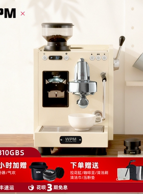 WPM惠家咖啡机KD310GB家用美式意式半自动咖啡研磨冲煮一体机萃取