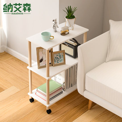 沙发旁置物架可移动边几侧边柜客厅小茶几简约出租屋小型收纳架子