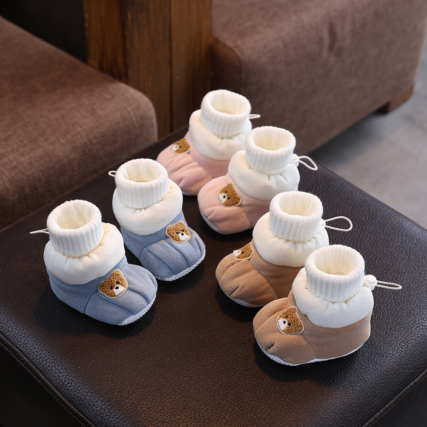 2025新款秋冬新生婴儿鞋袜步前鞋