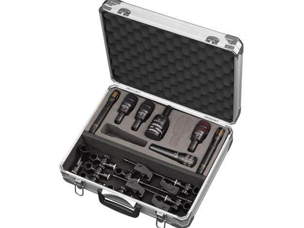 AUDIX DP7 드럼 세트 7피스 전문 드럼 세트 및 타악기 마이크 세트에는 마이크 7개가 포함되어 있습니다