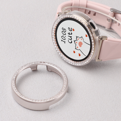 适用于华为gt5/6手表保护壳仿钻镂空gt5pro/gt4半包保护套智能运动watchgt5/6女款小表盘pc表壳41mm专用配件