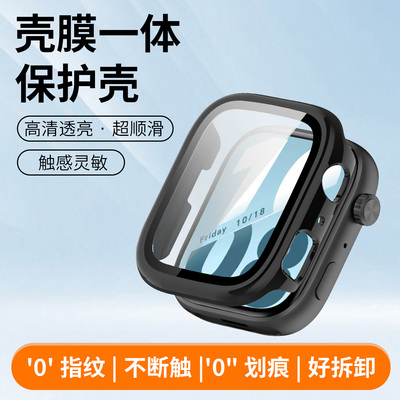适用于荣耀x5i手表保护套x5钢化膜一体壳全包保护壳HONOR智能运动watchx5i防磕摔表盘外壳高清新款表带配件