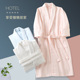 纯棉浴袍毛巾料吸水男女通用情侣款 睡袍男女通用全棉 全棉加厚冬款